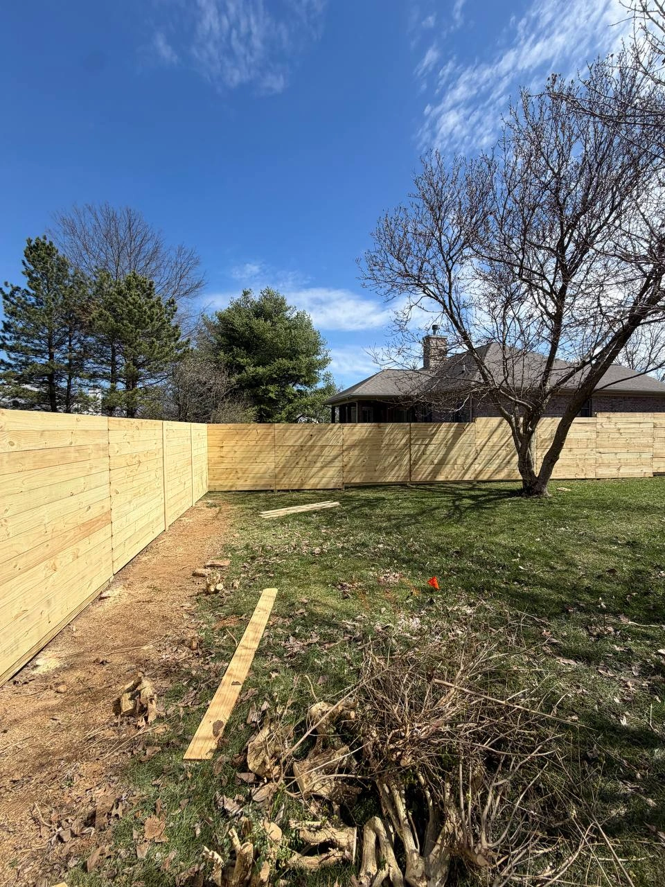 Horizontal Privacy Wood Fence
